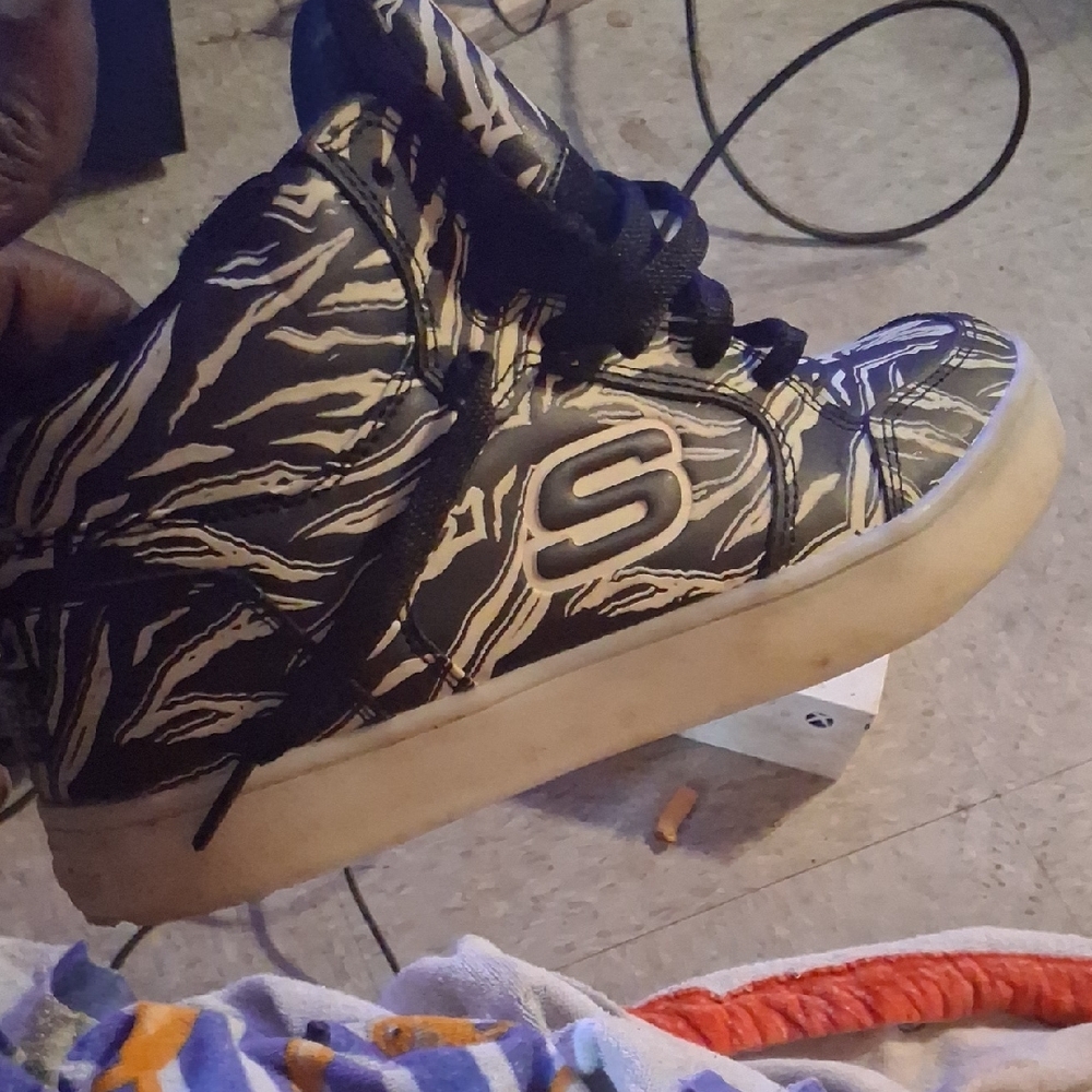 Skechers Zebra Pattern High-Tops
